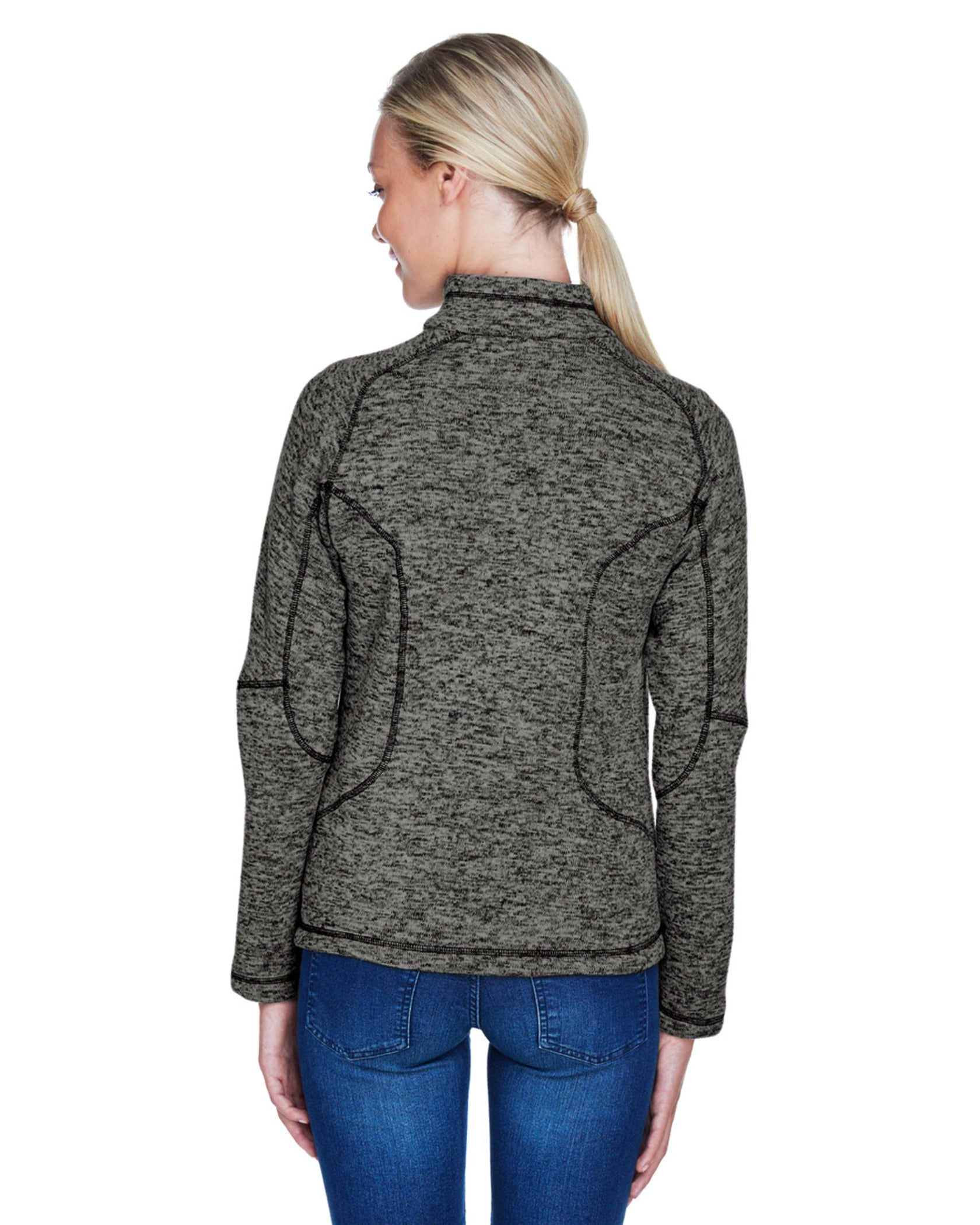 Charcoal Heather Sweater Back