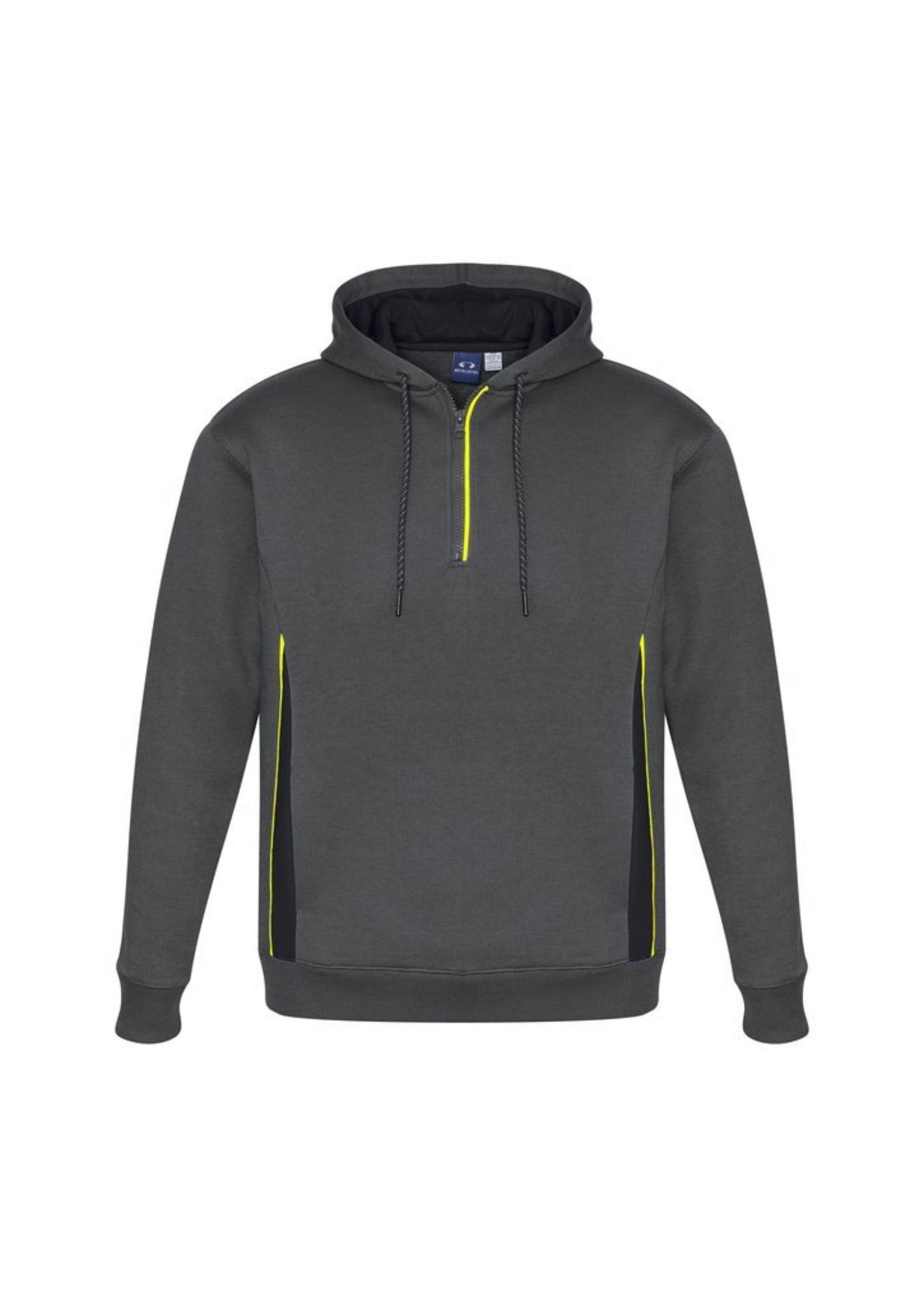 ¼ zip hoody grey black yellow 