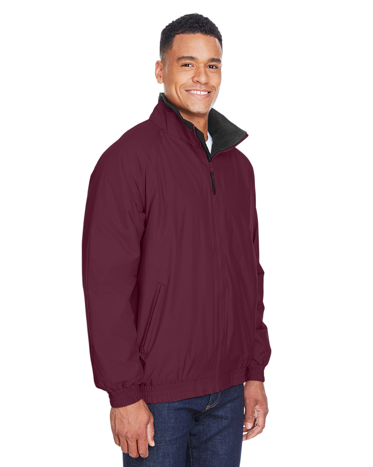 Adult Harriton Fleece Lined Nylon Jacket