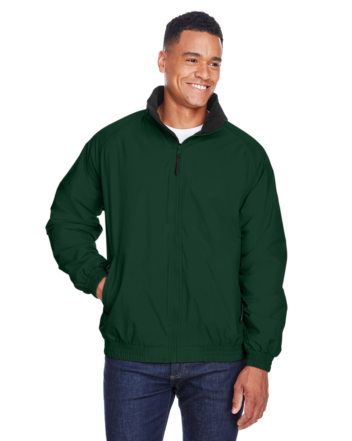 Adult Harriton Fleece Lined Nylon Jacket